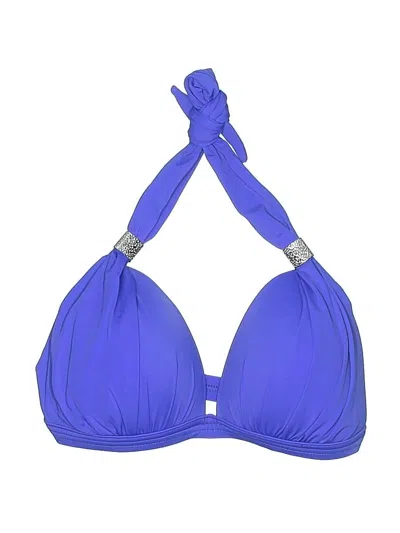 Pre-owned Venus Swimsuit Top Purple Swimwear