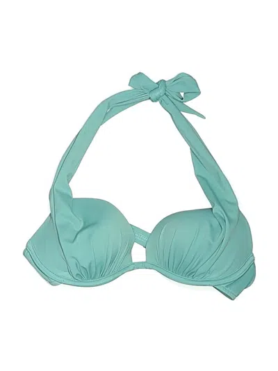 Pre-owned Venus Swimsuit Top Teal Swimwear