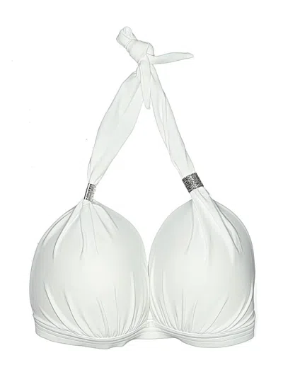 Pre-owned Venus Swimsuit Top White Swimwear