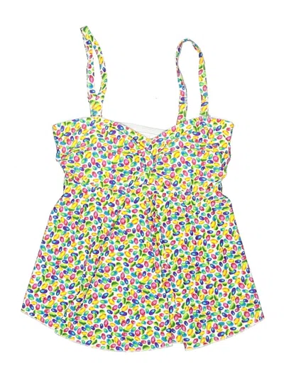 Pre-owned Venus Swimsuit Top Yellow Hearts Pattern Swimwear
