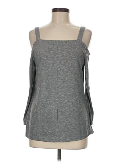 Pre-owned Venus Tank Top Gray Cold Shoulder Neckline Tops