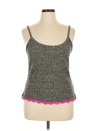 Pre-owned Venus Tank Top Gray Sweetheart Neckline Tops