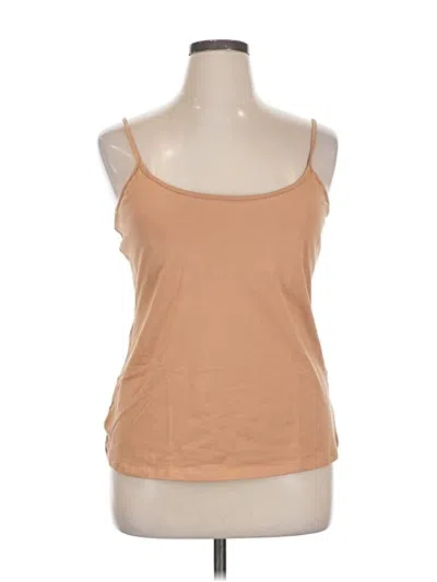 Pre-owned Venus Tank Top Tan Strapless Neckline Tops In Brown