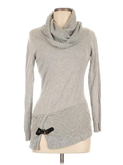 Pre-owned Venus Turtleneck Sweater In Gray