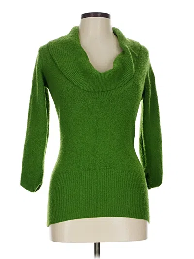 Pre-owned Venus Turtleneck Sweater In Green