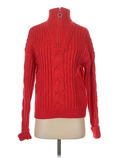 Pre-owned Venus Turtleneck Sweater In Red
