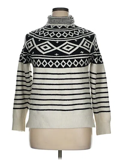 Pre-owned Venus Turtleneck Sweater In White