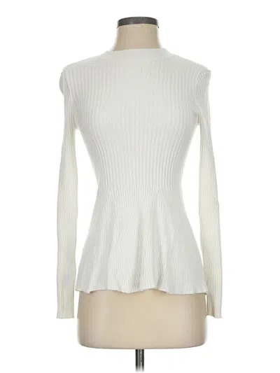 Pre-owned Venus Turtleneck Sweater In White
