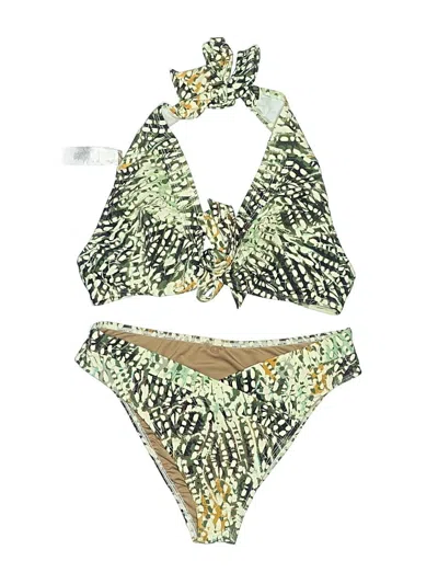 Pre-owned Venus Two Piece Swimsuit In Green