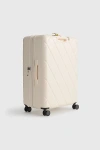 Vera Bradley 29" Adair Hard Shell Spinner Luggage In Cottage Cream, Women's At Urban Outfitters In Brown