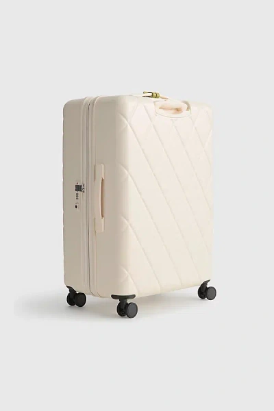 Vera Bradley 29" Adair Hard Shell Spinner Luggage In Cottage Cream, Women's At Urban Outfitters In Brown