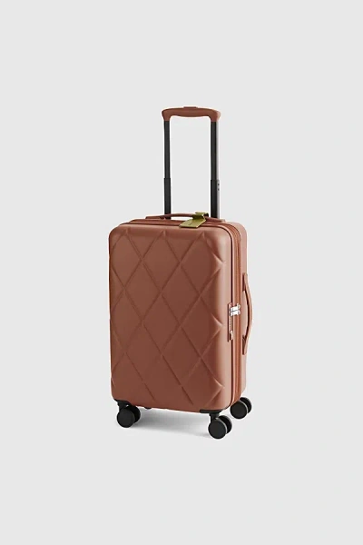 Vera Bradley Adair Carry On Hard Shell Spinner Luggage In Cinnamon, Women's At Urban Outfitters In Brown