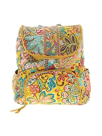 Pre-owned Vera Bradley Backpack In Yellow