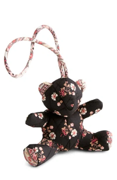 Vera Bradley Bitty Bear Bag Charm In Black