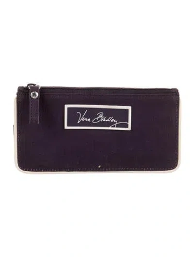 Pre-owned Vera Bradley Canvas Pouch In Purple