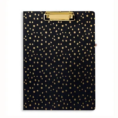 Vera Bradley Clipboard Folio, Midnight Gold Dots
