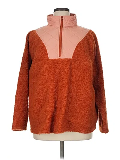 Pre-owned Vera Bradley Fleece Jacket In Orange