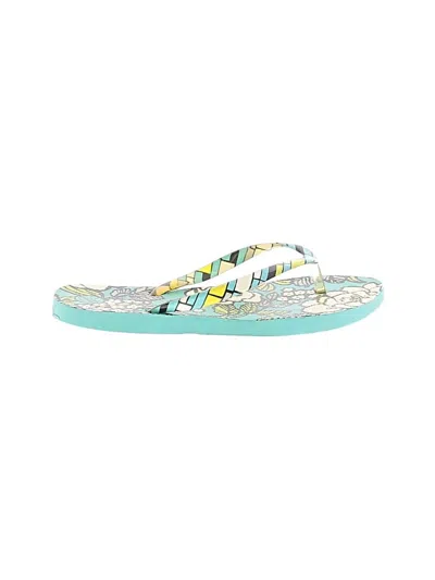 Pre-owned Vera Bradley Flip Flops In Blue