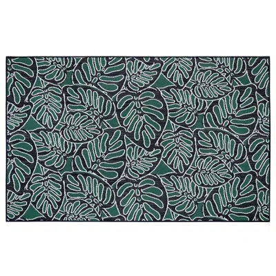 Vera Bradley Floral Green Indoor / Outdoor Area Rug