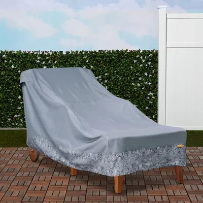 Vera Bradley Herz Heavy Duty Patio Chaise Lounge Cover With 2 Year Warranty In Gray