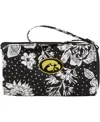 Vera Bradley Iowa Hawkeyes Rain Garden Front-zip Wristlet In Multi