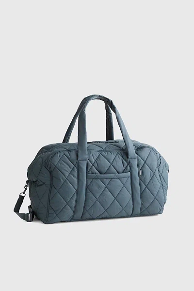 Vera Bradley Large Quilted Nylon Miramar Weekender Bag In Dark Slate, Women's At Urban Outfitters In Gray