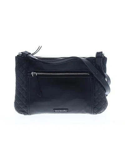 Pre-owned Vera Bradley Leather Crossbody Bag In Black