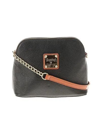 Pre-owned Vera Bradley Leather Crossbody Bag In Black