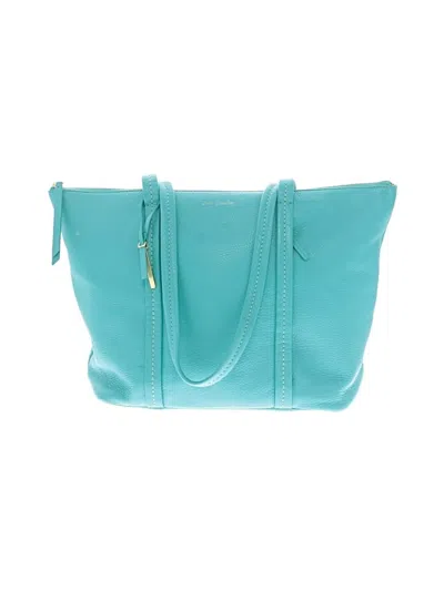 Pre-owned Vera Bradley Leather Tote Bag In Teal