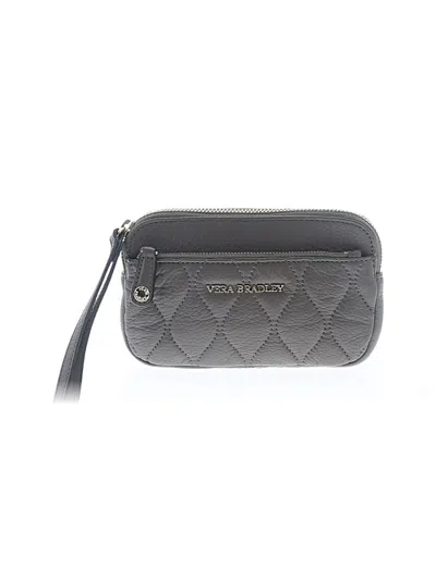 Pre-owned Vera Bradley Leather Wristlet In Gray