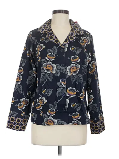 Vera Bradley Long Sleeve Blouse In Blue