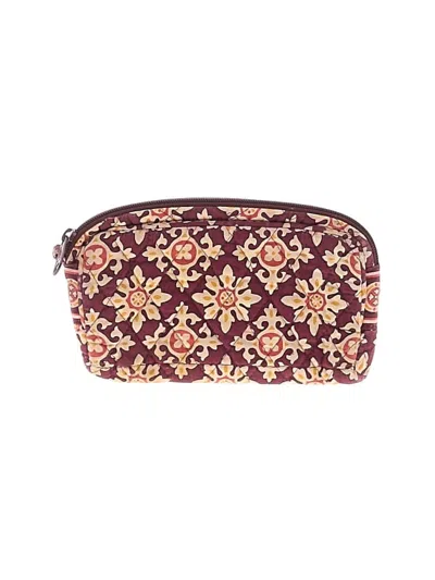 Pre-owned Vera Bradley Makeup Bag In Burgundy