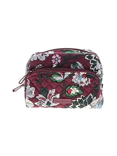 Pre-owned Vera Bradley Makeup Bag In Burgundy
