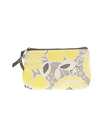 Pre-owned Vera Bradley Makeup Bag In Yellow