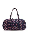 Vera Bradley Men's And Women's  New England Patriots Large Travel Duffel Bag In Blue