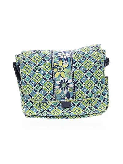 Pre-owned Vera Bradley Messenger In Green
