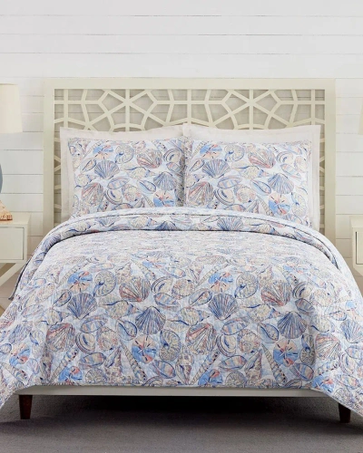 Vera Bradley Morning Shells Reversible Quilt Set In Multi