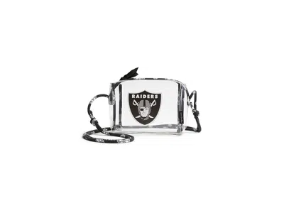 Vera Bradley Nfl Clear Crossbody Bag Women's Handbags Silver/black Bandana With Las Vegas Raiders, Synthetic