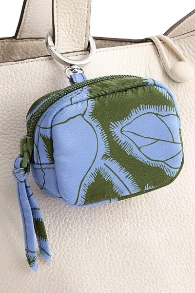 Vera Bradley Nylon Zip Earbud Bag Charm In Appliqué Floral At Urban Outfitters