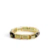 Vera Bradley Outlet 14k Gold Plated Full Stone Stretch Bracelet In Multi
