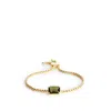 Vera Bradley Outlet 14k Gold Plated Gemstone Slide Bracelet In Gold
