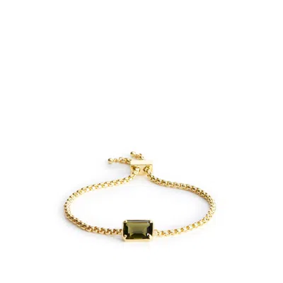 Vera Bradley Outlet 14k Gold Plated Gemstone Slide Bracelet