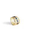 Vera Bradley Outlet 14k Gold Plated Stacked Mixed Gemstone Ring In Gold