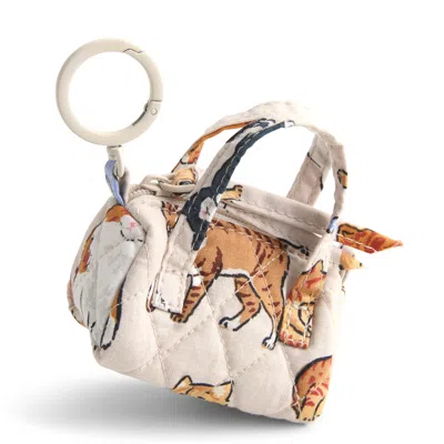 Vera Bradley Outlet Cotton Essential Duffel Bag Charm In Multi