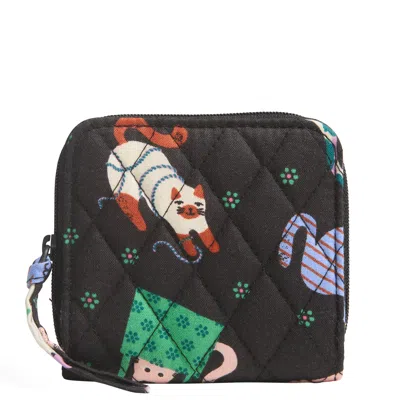 Vera Bradley Outlet Cotton Essential Small Zip-around Wallet In Multi