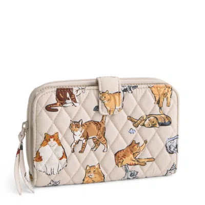 Vera Bradley Outlet Cotton Essential Tab Wallet In White