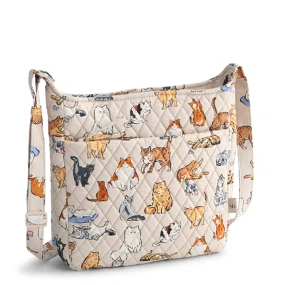 Vera Bradley Outlet Cotton Essential Xl Crossbody Bag In White