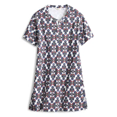 Vera Bradley Outlet Cotton Henley Night Dress In Blue