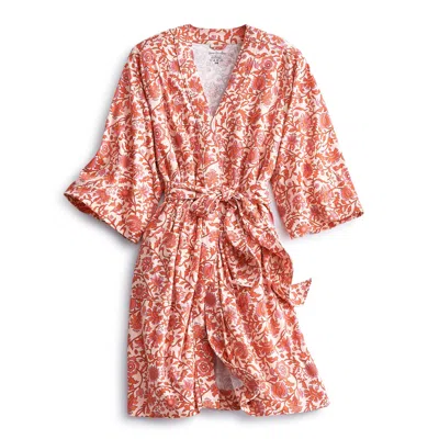 Vera Bradley Outlet Cotton Knit Robe In Animal Print