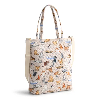Vera Bradley Outlet Cotton Large North South Tote Bag In Multi